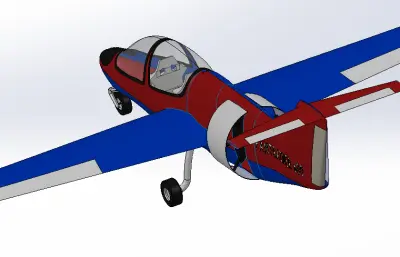 小型飞机solidworks模型