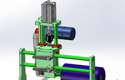 贴标机二次滚压机构