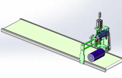 贴标机二次滚压机构