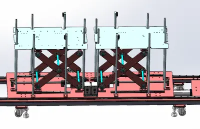 双工位剪刀式提升机