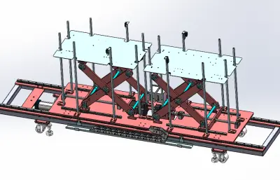 双工位剪刀式提升机