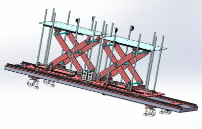 双工位剪刀式提升机