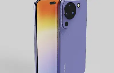 华为HUAWEI Pura 90手机外观C4D,KEYSHOT模型