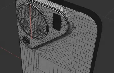 华为HUAWEI Pura 90手机外观C4D,KEYSHOT模型