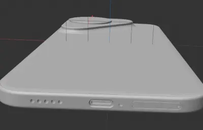 华为HUAWEI Pura 90手机外观C4D,KEYSHOT模型