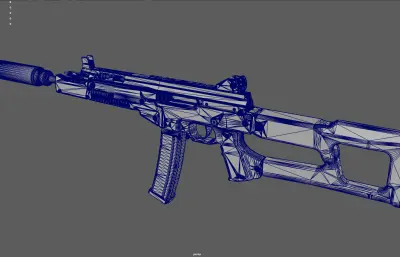 UMP45冲锋枪 自动步枪 消音器突击步枪