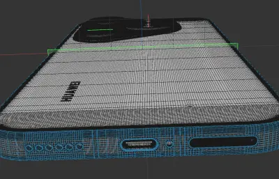 华为HUAWEI pura 90 pro手机外壳C4D,KEYSHOT模型