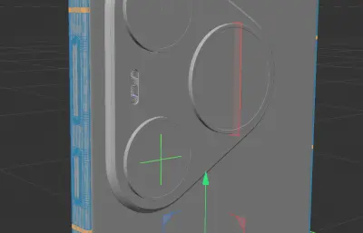 华为HUAWEI pura 90 pro手机外壳C4D,KEYSHOT模型