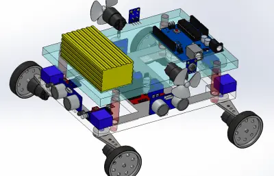 电子元件移动小车