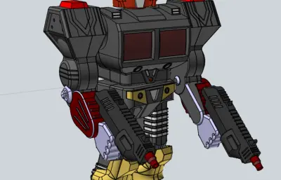 卡通版钢铁侠 机甲战士