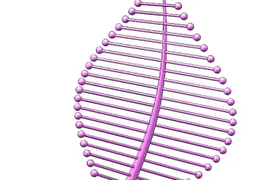 随形变化的树叶