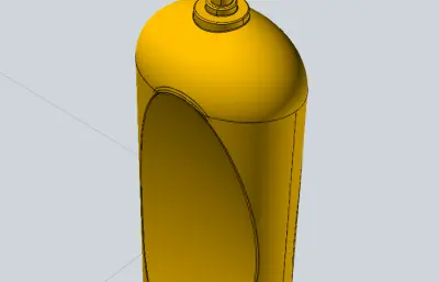 卫生间洗发水瓶子stp模型