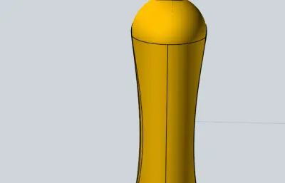 卫生间洗发水瓶子stp模型