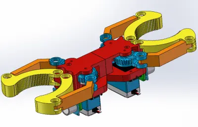 齿轮驱动机械抓手