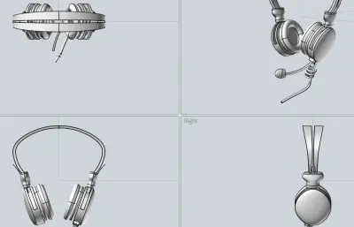 头戴式耳机模型