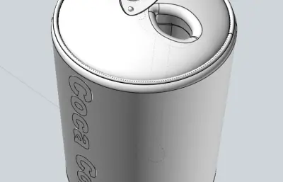 简易易拉罐stp模型