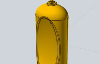 卫生间洗发水瓶子stp模型