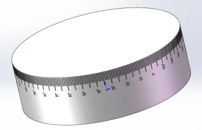 圆形角度刻度盘