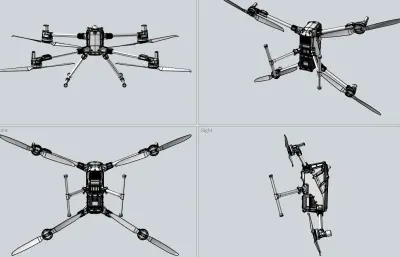 DJI400无人机模型