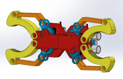齿轮驱动机械抓手