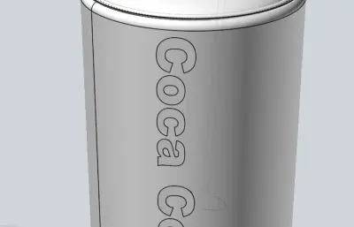 简易易拉罐stp模型