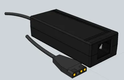 电脑电源适配器stp模型