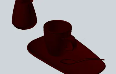 中国的茶具 茶壶茶杯勺子组合