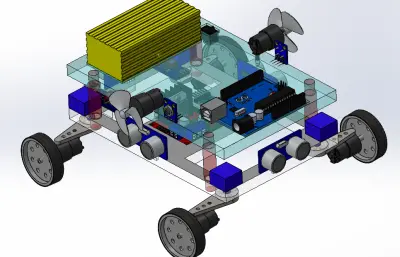 电子元件移动小车