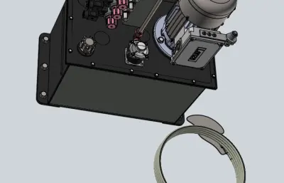 液压站模型（带管）