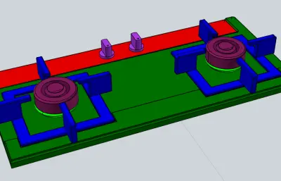 炊具燃气灶模型