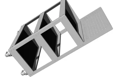车间工具推车stl模型
