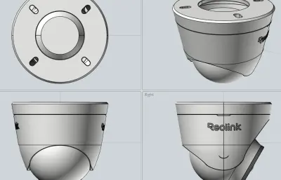 摄像头一体机step模型