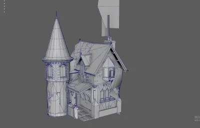 古堡 中世纪塔楼 游戏小屋