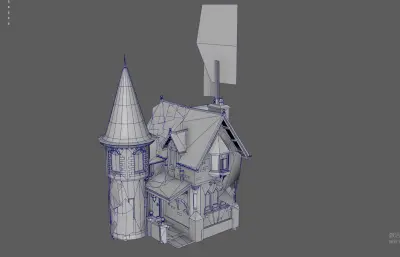 古堡 中世纪塔楼 游戏小屋