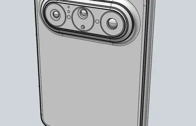 HUAWEI Pura X Max手机模型,C4D,FBX,OBJ,3DM,STP多种格式