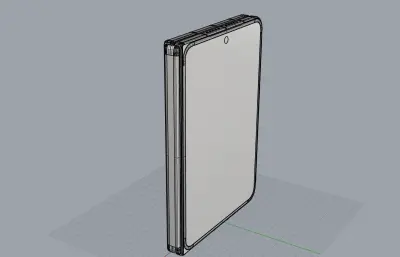 HUAWEI Pura X Max手机模型,C4D,FBX,OBJ,3DM,STP多种格式
