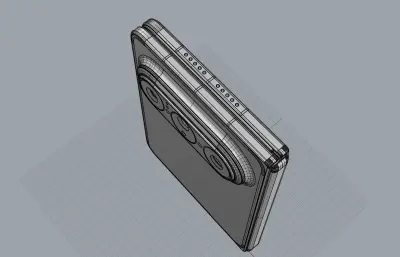 HUAWEI Pura X Max手机模型,C4D,FBX,OBJ,3DM,STP多种格式