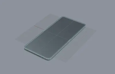 三星 Galaxy Z Flip 8竖向折叠屏智能手机rhino模型