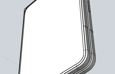 HUAWEI Pura X Max手机模型,C4D,FBX,OBJ,3DM,STP多种格式