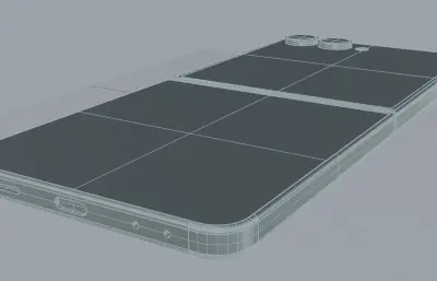 三星 Galaxy Z Flip 8竖向折叠屏智能手机rhino模型