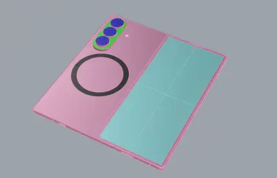 Samsung Galaxy Z Fold 8旗舰大折叠屏手机rhino模型