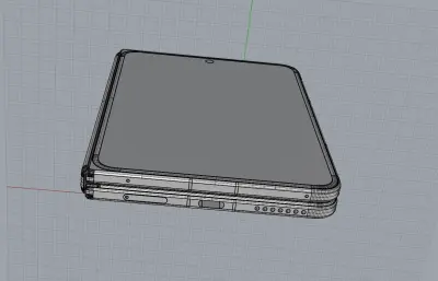 HUAWEI Pura X Max手机模型,C4D,FBX,OBJ,3DM,STP多种格式