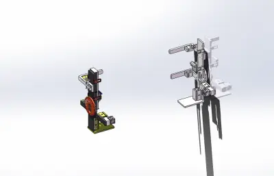 方形工件夹具、自动化上下料夹爪、旋转升降夹持机构