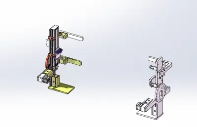 方形工件夹具、自动化上下料夹爪、旋转升降夹持机构