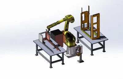 电池箱焊接工作站、机器人焊接工装、新能源焊接设备