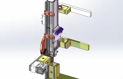 方形工件夹具、自动化上下料夹爪、旋转升降夹持机构