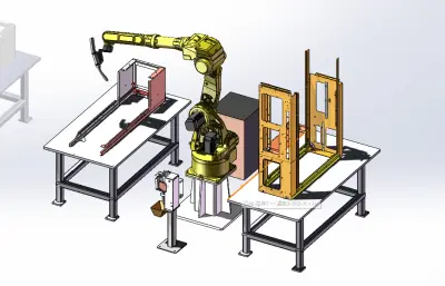 电池箱焊接工作站、机器人焊接工装、新能源焊接设备