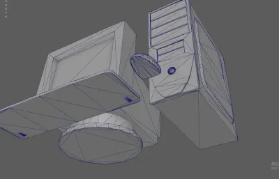 老式台式机电脑 PC机 旧电脑计算机