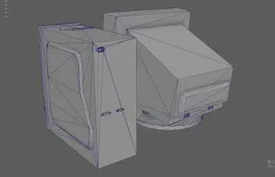 老式台式机电脑 PC机 旧电脑计算机