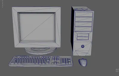 老式台式机电脑 PC机 旧电脑计算机